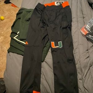 I am selling brand new, black University of Miami Basketball warmup pants